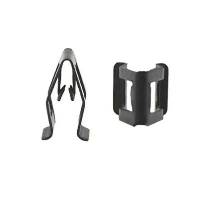 20 Pcs Black Car Interior Front Dashboard Center Dash Console Trim Metal Retainer