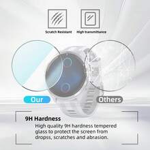 Comfort Fit Smartwatch Tempered Glass Screen Protector 2pcs Screen Protector For Fenix 7/7X/7S Smartwatch Screen Protector Made Of Tempered Glass Suitable For Sports And Daily Use Anti-Fingerprint Smooth Touch Long-Lasting Protection 0.33mm Ultra-Thin 9H Hardness Scratch-Resistant 5D Rounded Corners Spring Gift - Compatible With  Fenix 7~ - View 5