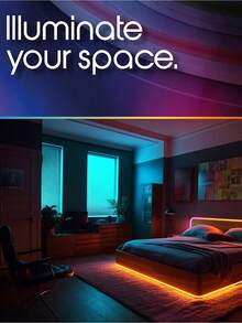 RGB Neon Light Strip, Flexible Silicone Neon Lights, Color Changing, USB Powered With Remote Control, Suitable For Bedroom, Living Room, Kitchen And Christmas Decoration - 多色 - 查看 5