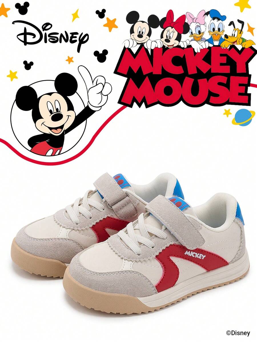Disney 1 Pair Kids' Sneakers, Suitable For Daily Wear, Festivals, Sports, Outdoor Activities, Comfortable, Non-Slip, Durable, Breathable (Boys' Sneakers, Boys' Skate Shoes, Kids' Sports Shoes, Girls' Sneakers, Girls' Skate Shoes) - Beige - View 1