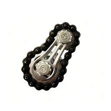 金属链条，缓解焦虑旋转器，成人EDC玩具，减压感官自行车链齿轮玩具，专注力训练工具，办公减压玩具 - 彩色 - 查看 11
