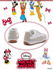 Disney 1 Pair  Collaboration Children's Sneakers, Suitable For Daily Wear, Festivals, Sports, Outdoor Activities, Comfortable, Non-Slip, Breathable (Boys' Sneakers, Boys' Skate Shoes, Children's Sneakers, Girls' Sneakers, Girls' Skate Shoes) - Beige - View 3