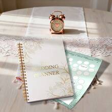 1 A5Double Wedding Preparation Strategy: New Year + Christmas Wedding Planning Hardcover Manual + Bridal Schedule Book, Bridesmaid Gift Selection - 5.5*8.3in - View 6