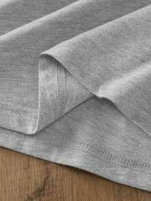 春夏季超寬鬆上衣,100%棉質上衣,女士純色圓領短袖T卹,柔軟舒適,日常休閒,街頭服飾,,y2k,top,summer,spring,t shirt,gym,sport,party top,blouse,romwe,vintage,carnaval,valentijn,sport,parts for mamenu mujer,verano mujer,趣味T卹,vacation, beach,casual,90年代服裝,cute tops,top negros,top blanco,tops verano,primavera,muje,90年代服裝,carnival,四季通用,辦公室/休息室/復古/簡約,westem women, 復活節女裝,80年代學時美式風格和冬季上衣/復古/簡約,westem women,outfits, woman,valentijn,carnaval，花灰色上衣 - 花灰色 - 查看 4