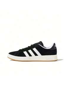adidas Grand Court Base 00s 舒適薄底 耐磨 低筒 板鞋 男女同款 黑白色 - 黑與白 - 查看 20