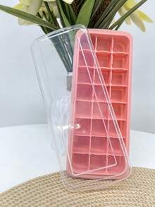 14/24孔硅胶冰格模具 - 粉色冰格，适用于冷饮、冰球、冰淇淋、巧克力、饮料、果汁，适合家庭厨房、生日派对等各种场合，是完美的礼物之选。 - 彩色 - 查看 10