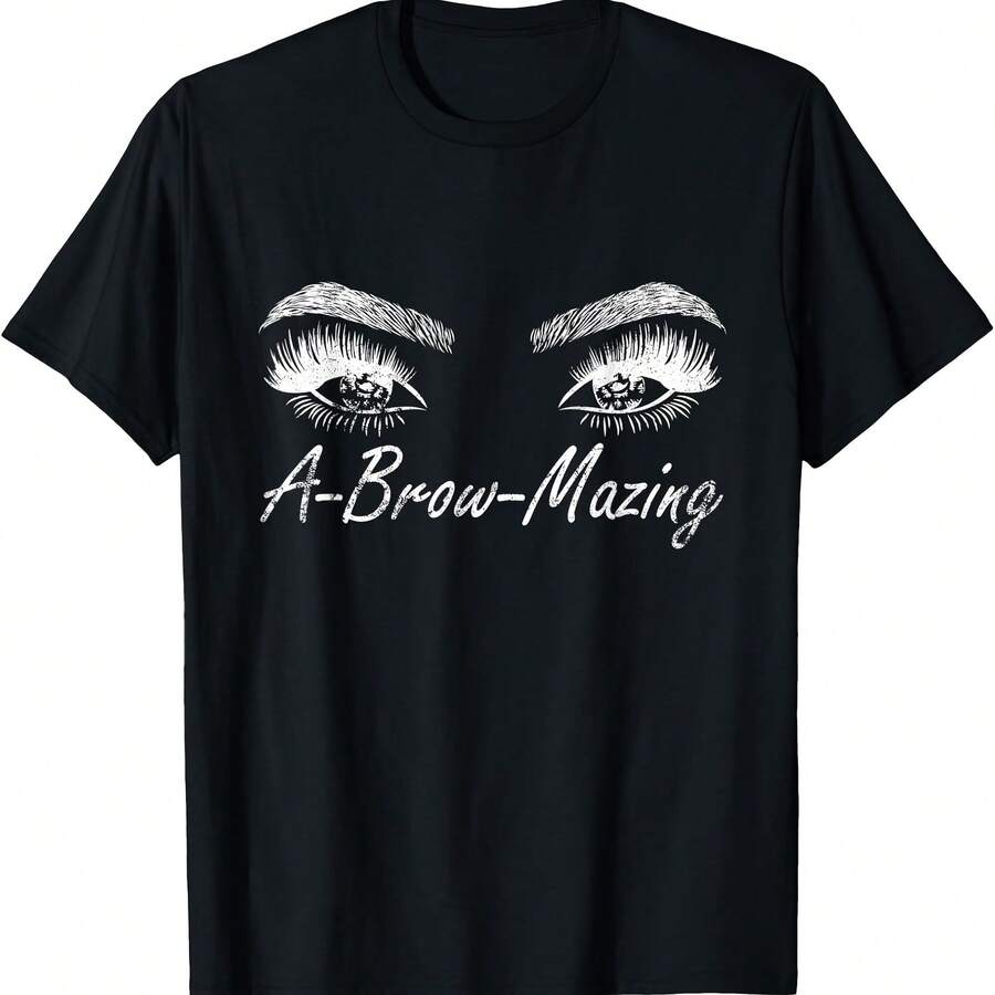 Camiseta vintage de artista de cejas A-Brow-Mazing, especialista en cejas - Negro 4 - Ver 1