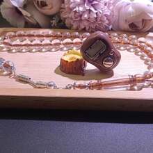 Eid Mubarak Essential | Luxury Gift Box Set Ramadan Prayer Beads + Counter, Ring-Shaped Electronic Counter Dual-Use Manual, Portable Finger Press Counter, Middle Eastern Arabic Style Prayer Counting Tool, Daily Prayer Essential - LR41 Counter - View 2