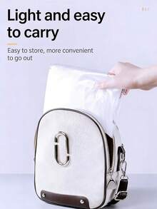 可重复使用加厚EVA全身雨披，男女通用透明便携雨衣 - A - 查看 5