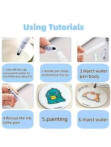 35pcs 3D Sponge Painting Boards, Includes Water-Absorbing Brush Set, Expandable Foam Art & Craft Paper, Blank Foam Textured Painting Paper, DIY Handcraft Supplies, Creative Drawing Tools, Textured Painting Brushes - Multiple Styles - View 8