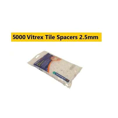 Vitrex Tile Spacers 2.5 Mm Wall Tile Spacer 2.5 Mm Floor Tile Spacers 5000 Pack