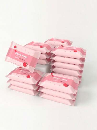 10 Peças/Pacote Lenços Umedecidos Portáteis, Convenientes para Limpeza das Mãos e Rosto, Adequados para Estudantes