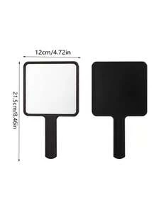 1/2 chiếc gương trang điểm cầm tay cỡ lớn, thiết kế hình bướm, gương trang điểm di động để dặm lại lớp trang điểm. - Nhiều màu - Xem 3