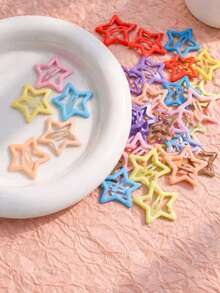 50 Colorful Star Hair Clips/Cute Baby Hairpins For Girls And Children - random multicolor - View 12