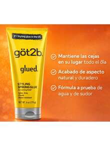 Gel Fijador para Cejas got2b Glued | Efecto Laminado | Fijación Extrema Todo el Día | Resistente al Agua - Negro - Ver 4