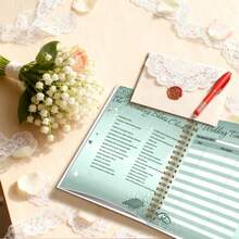 DANPERJI 1 A5双册婚礼筹备策略：新年+圣诞节婚礼策划精装手册+新娘日程表，伴娘礼物选择 - 5.5*8.3英寸 - 查看 3