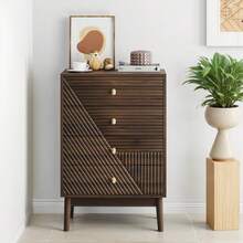 Dressers & Chests Of Drawers - Walnut + MDF + Particle Board - View 3