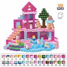 100pcs Magnetic Building Blocks Toys, Suitable For Girls 3+ Years Old, Upgraded STEM Sensory Gift, Princess Theme, Children Magnetic Play Set - Multicolor - View 7