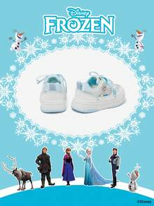 Disney 1 đôi giày thể thao trẻ em phiên bản hợp tác chính thức với Frozen, bao gồm giày công chúa Elsa, công chúa Anna và công chúa Arendelle, phù hợp cho sinh hoạt hàng ngày, các hoạt động thể thao ngày lễ và ngoài trời. Đế giày thoải mái, chống trơn trượt và thoáng khí. - Màu xanh nhạt - Xem 3