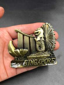 1 chiếc nam châm tủ lạnh 3D trang trí thủ công mỹ nghệ du lịch sáng tạo, nhãn dán tủ lạnh trang trí nhà cửa, nam châm trang trí kiến trúc, phong cảnh và văn hóa. - nhãn dán từ tính - Xem 6