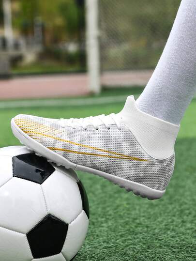 1 Pair New Recommended Soccer Shoes For Men And Teenagers, Long Studs AG, Short Studs TF, Non-Slip, High-Top, Suitable For Daily, Grass, Soccer Training And Matches, All Seasons