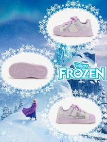 Disney 1 Pair Kids' Sports Shoes, Including Princess, Anna Princess, And Arendelle Princess Sports Shoes, Suitable For Daily, Holiday Sports And Outdoor Wear. Comfortable, Non-Slip, Durable And Breathable Soles - Mauve Purple - View 4