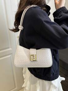 Luxury-Style Single Shoulder Handbag With A Sleek Design - 2026 New Model - Luxury Women's Modern Style Bag - White - View 4