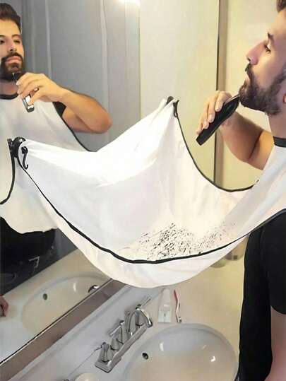 1pc Anti-Beard Apron, Beard Catcher, Non-Stick Material Beard Apron For Men, Suitable For Shaping And Trimming, One Size Fits All, Hair Styling Tools, Hair Products And Accessories, Suitable For Hair Salons, Back To School Season, Travel Vacation Essentials, Hair Accessories Include Smooth Back Comb, Hair Dryer, Hair Brush, Hair Gel, Curling Products, Hair Cutting Scissors, Christmas, Hair Salon, Hairstyling, Hair Dryer, Hair Accessories, Hair Products, Hair Tools, Hair Gel, Hair Care, Curling Brush