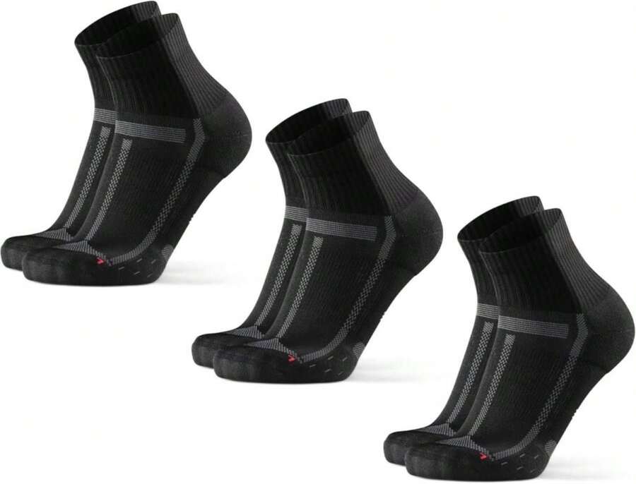DANISH ENDURANCE Ultra-Comfort Quarter Running Socks, Performance Socks, Men &Amp; Women - 3 Or 5 Pack - ColorA - View 1
