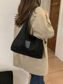 Elegant And Sophisticated Large-Capacity Shoulder Bag. 2026 New Model. Luxury Light-Weight Women's Retro-Style Bag. - Black - View 5