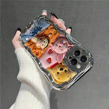 This Brand-New Disney Winnie The Pooh Phone Case Features A Cute And Playful Expression, A Simple And Stylish Appearance, And A Smooth Feel.Made Of Cute And Eye-Catching TPU Material With A 2D Wave Texture, It Includes Camera Protection, Cute Phone Case,Iphone17 Pro Max Case,Polka Dot,Travel Must Haves.Making It An Ideal Choice For Girls. Compatible With IPhone17/16/15/14/13/...12 Mini Pro Max Pro Plus XRXS. It's The Perfect Gift For Friends And Family. Stylish Phone Case, Fun Expression Design, Lightweight And Durable. Cute Phone Case,Iphone17 Pro Max Case,Polka Dot,Travel Must Haves. - 銀色 - 查看 2