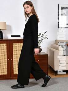 1 Pair Of 2026 Spring And Autumn Warm Leather Socks Winter Cold Proof Mid Tube Adult Men's And Women's Non Slip Indoor Socks Thick Velvet Windproof And Waterproof Travel Yoga Sleep Socks Valentine's Day Gift Selection - Multicolor - View 3