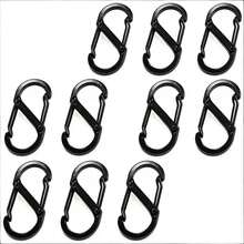 1/5/10 chiếc móc khóa carabiner, dụng cụ cắm trại, móc khóa carabiner hợp kim nhôm, móc khóa leo núi, móc chìa khóa chiến thuật, khóa dây thừng. - Nhiều màu - Xem 14