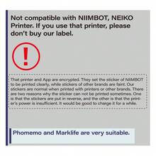 Giấy in nhiệt Marklife 40x30mm (1.57x1.18 inch) tiết kiệm, dạng cuộn vuông, màu trắng, chống thấm nước, chống trầy xước, chống dầu, 1 cuộn, tương thích với máy in P50, D100, thích hợp cho doanh nghiệp nhỏ, cửa hàng, dùng làm nhãn giá, nhãn bao bì, mã QR, mã vạch, nhãn cảm ơn, 220 nhãn mỗi cuộn, khuyến mãi ngày Cá tháng Tư. - trắng - Xem 6