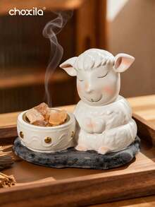choxila 1个优质绵羊造型树脂香炉，家居装饰，室内香氛扩散器，适合宰牲节/斋月聚会，也可用于节日装饰、瑜伽馆装饰和香薰。此外，还可用作返校礼物、纪念品、节日礼物或客厅装饰品。 - 香爐 - 查看 6