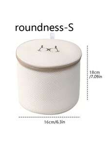 3个装三明治式刺绣洗衣袋，加厚双层衣物洗涤袋，可机洗防护网袋 - 米色 - 查看 18