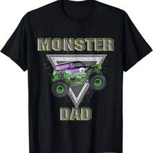 Monster Truck Dad Fathers Day Monster Truck Are My Jam T-Shirt - màu đen - Xem 1