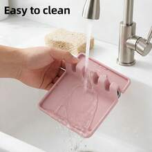 1/2pcs Kitchen Spatula Rack Pot Lid Rack Shelves Countertop Shovel Spoon Shelf Soup Spoon Pad Put Soup Spoon Chopsticks Holder - Multicolor - View 12