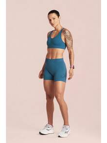 Short Lupo Original Bermuda Legging Fitness Feminino Attack Sport Corrida Academia Ciclismo Vôlei Treino Ginástica Beach Tennis 71144 - Azul - Visão 3