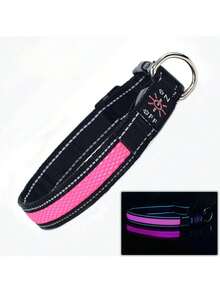 Rechargeable Waterproof LED Glowing Dog Collar - Night Walking Safety Luminous Pet Accessory - Best USB Charging Glow Collar - Multicolor - View 22