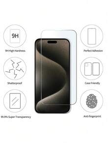 四件套透明手机壳（1 张钢化玻璃膜，3 颗银色点钻），兼容 11/12/13/14 Pro Max，透明材质，带钻石镜头保护膜，兼容 15 Pro Max/15 Pro/15 Plus/16/16 Pro Max - 彩色 - 查看 4