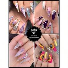 EBANKU Professional 9800 Pcs Mixed Shape Nail Rhinestone Kit With Picker Dotting Pen For Acrylic Nail Art - 如圖所示 - 查看 3