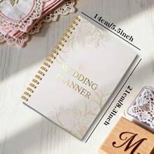1 A5Double Wedding Preparation Strategy: New Year + Christmas Wedding Planning Hardcover Manual + Bridal Schedule Book, Bridesmaid Gift Selection - 5.5*8.3in - View 2