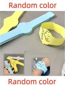 50个/100个 1套 创意腕表造型便签本，便利贴提醒手环，多种颜色可选 - 彩色 - 查看 10