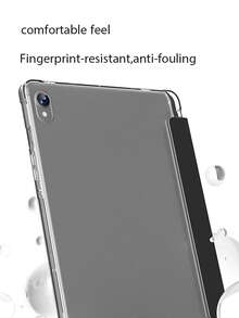 Tablet Protective Case,Intelligent Sleep Wake-Up, Three Fold Tablet Protective Case, Matte Anti Fingerprint Backplate With Pen Slot Matte Finish, All Inclusive Anti Drop,Compatible With Honor Pad, Compatible With Pad, Compatible With Huawei Matepad, Compatible With Lenovo Tab - Matte Anti-fingerprint - View 8