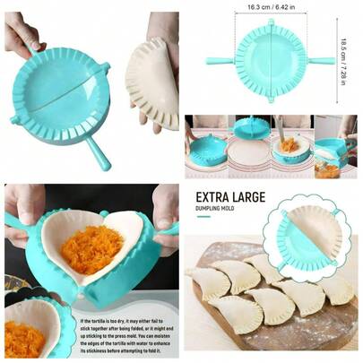 Large Dumpling Maker Press With Tortilla Folder And Pasta Making Tools For Empanada And Tortilla Crimper