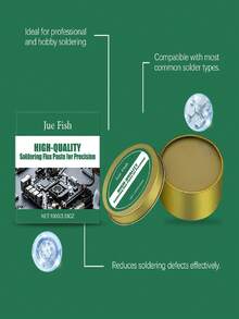 JUE FISH 焊膏，导热除氧清洁助焊剂，适用于焊点，家用电子产品维修焊接护理膏 - A - 查看 4