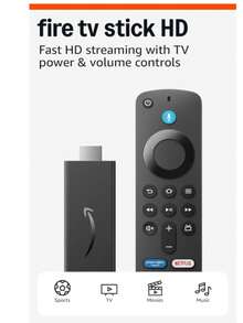 Amazon Fire TV Stick HD (Newest Model), Free And Live TV, Alexa Voice Remote, Smart Home Controls, HD Streaming - Black - View 2