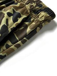 男士时尚迷彩短袖Polo衫套装，夏季 - 軍綠色 - 查看 9