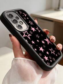 1 khung ảnh hình bầu trời sao màu hồng sáng tạo, tương thích với iPhone 7/8/X/XR/XS Max/11/12/13/14/15/16/17 Pro Max, Galaxy A14/A15/A16/A17/A04/A05/A06/A07/A54/A55/A56/A57/A34/A35/A36/A37/S26/S26 Plus/S26 Ultra, Transsion SMART7/8, G05, Honor 400/400 Pro/400 Lite, ốp lưng điện thoại mềm mại bao phủ toàn diện. - Mắt đen thiên đường - Xem 1